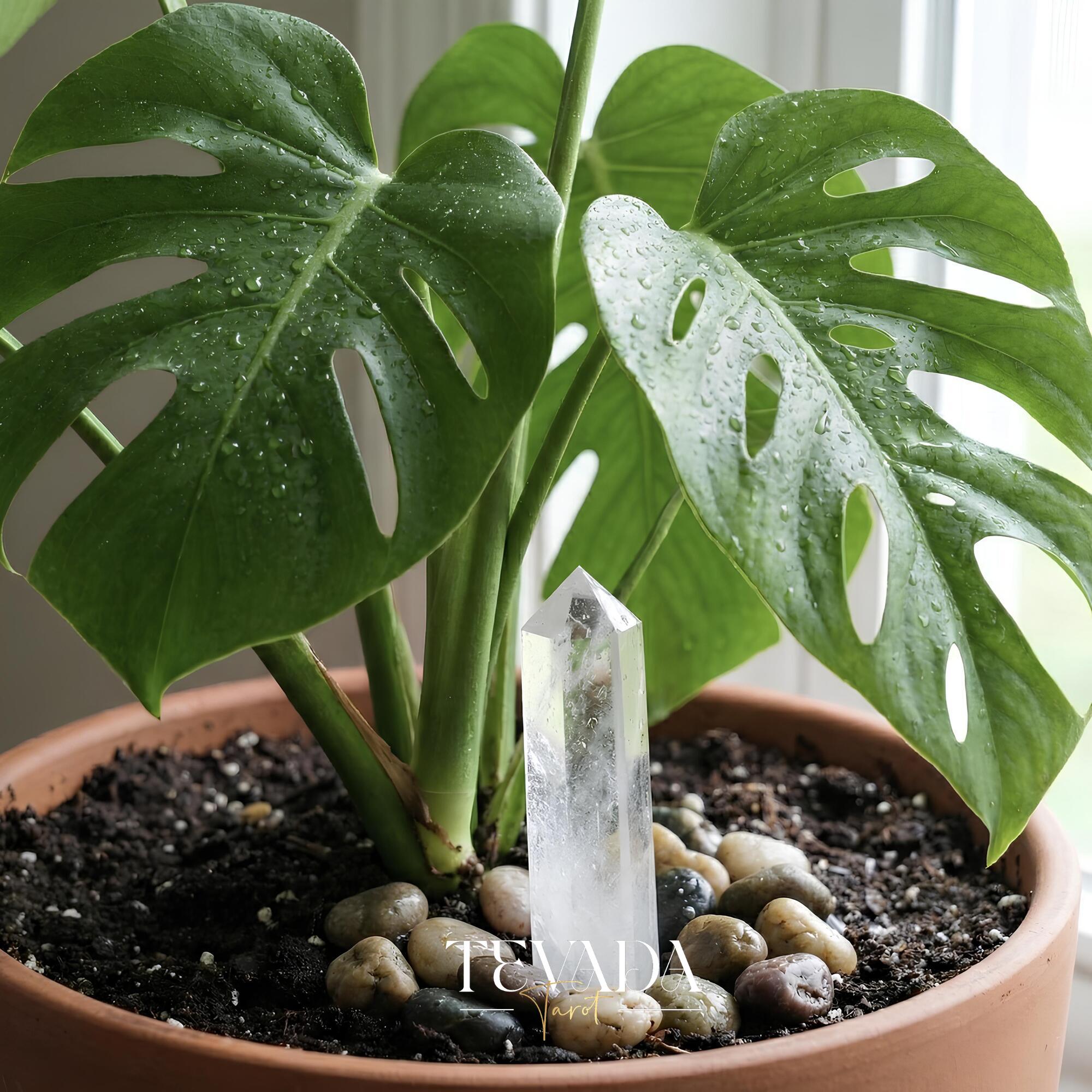 Mystic Clear Quartz Point Tower | TEVADA Tarot