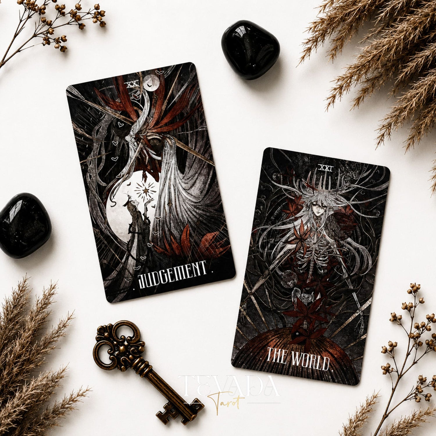 Elegy of Black Lichen Tarot Standard Edition dark fantasy Indie Tarot Deck for shadow work