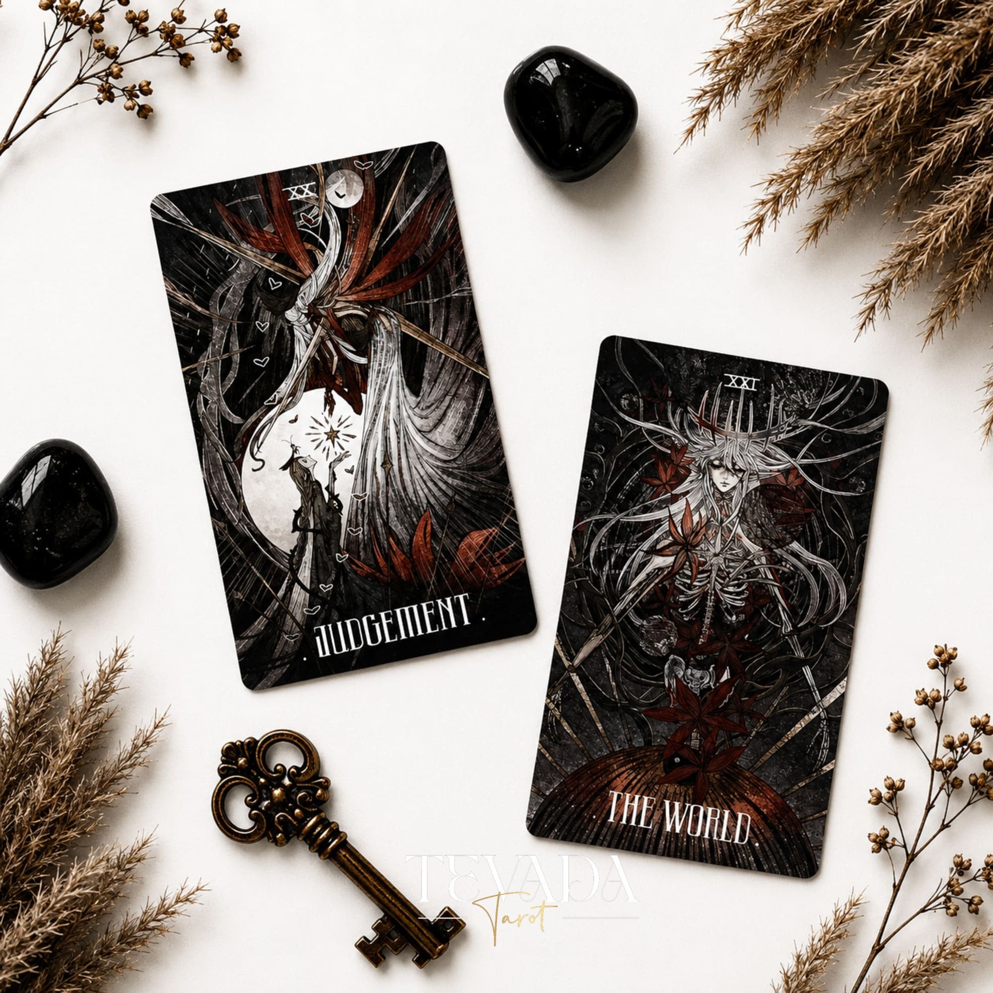 Elegy of Black Lichen Tarot Standard Edition dark fantasy Indie Tarot Deck for shadow work
