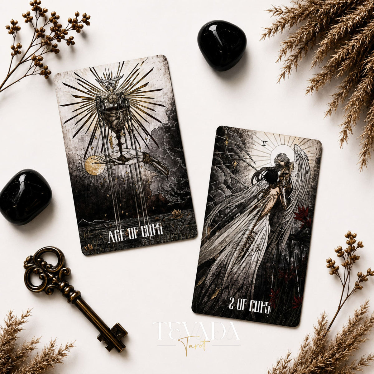Elegy of Black Lichen Tarot Standard Edition dark fantasy Indie Tarot Deck for shadow work