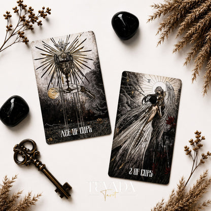Elegy of Black Lichen Tarot Standard Edition dark fantasy Indie Tarot Deck for shadow work