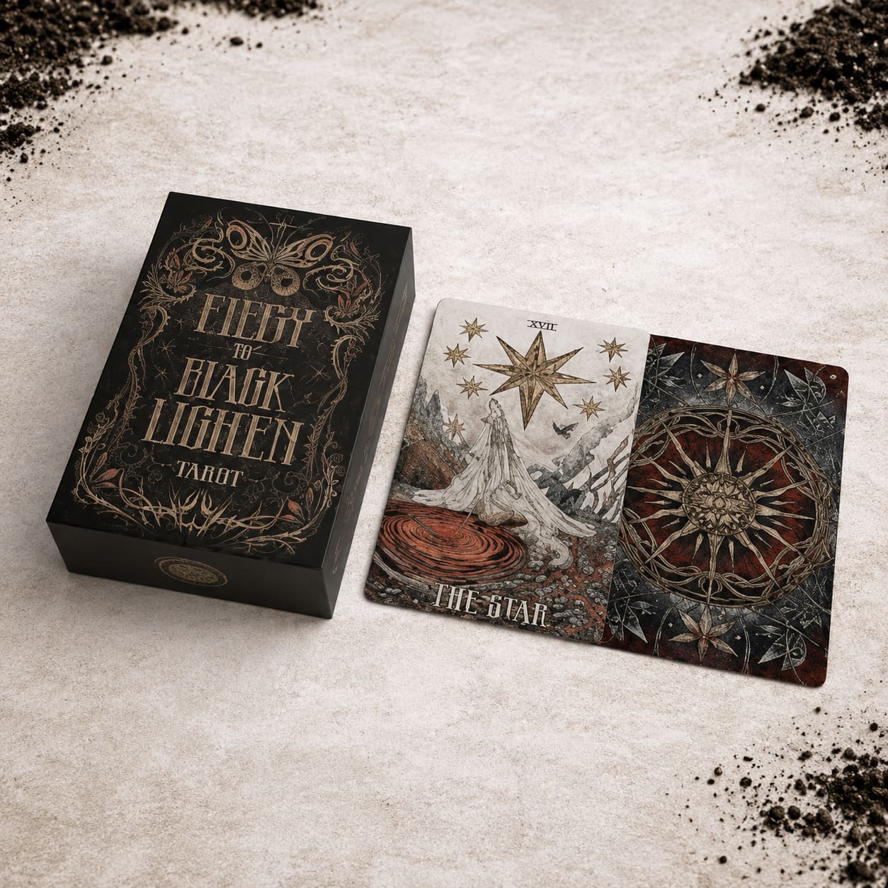 Elegy of Black Lichen Tarot Standard Edition dark fantasy Indie Tarot Deck for shadow work