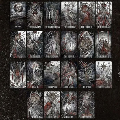 Elegy of Black Lichen Tarot Standard Edition dark fantasy Indie Tarot Deck for shadow work