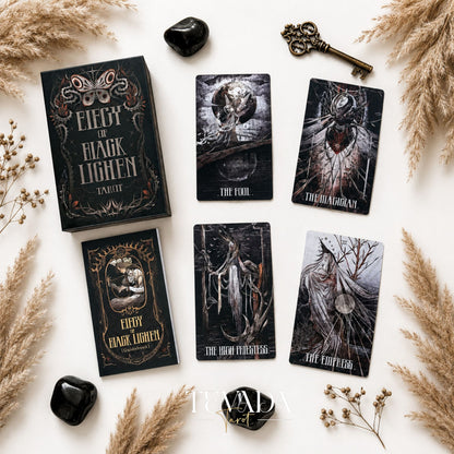 Elegy of Black Lichen Tarot Standard Edition dark fantasy Indie Tarot Deck for shadow work