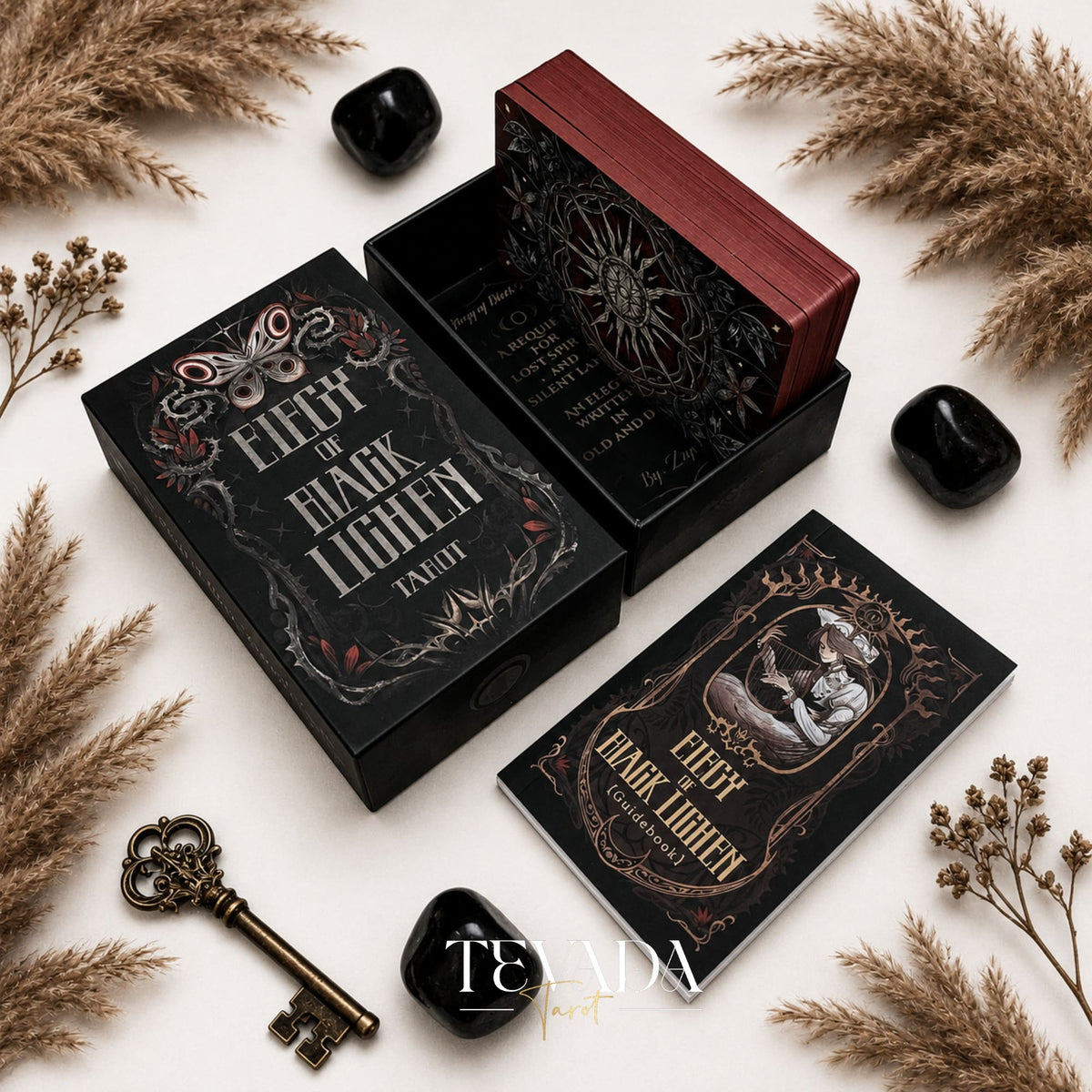 Elegy of Black Lichen Tarot Standard Edition dark fantasy Indie Tarot Deck for shadow work