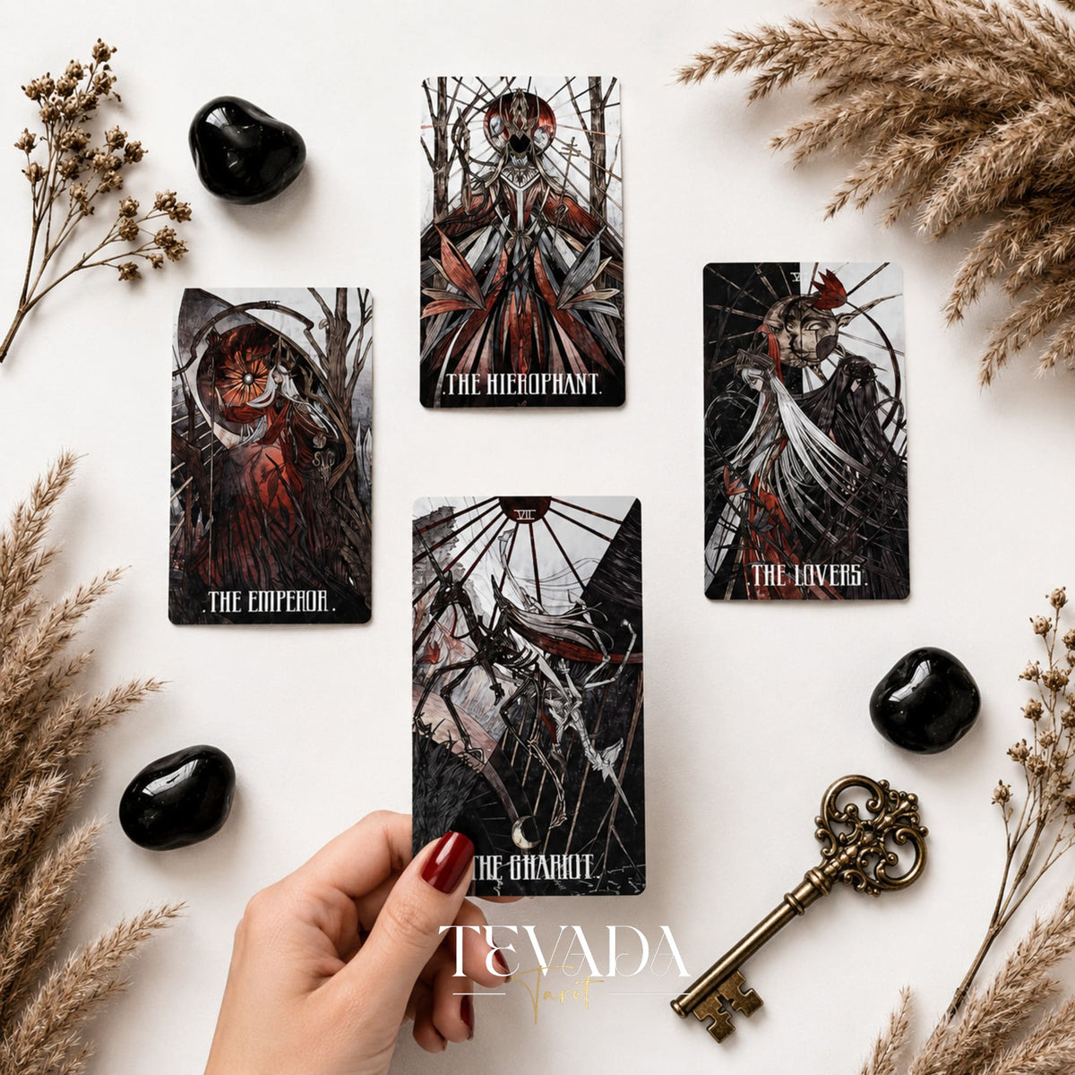 Elegy of Black Lichen Tarot Standard Edition dark fantasy Indie Tarot Deck for shadow work