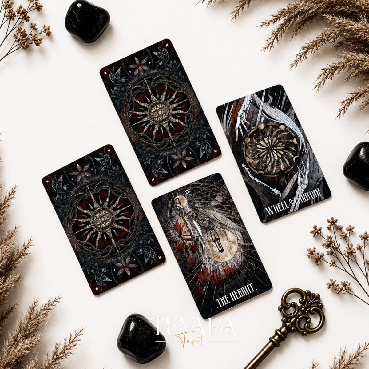 Elegy of Black Lichen Tarot Standard Edition dark fantasy Indie Tarot Deck for shadow work