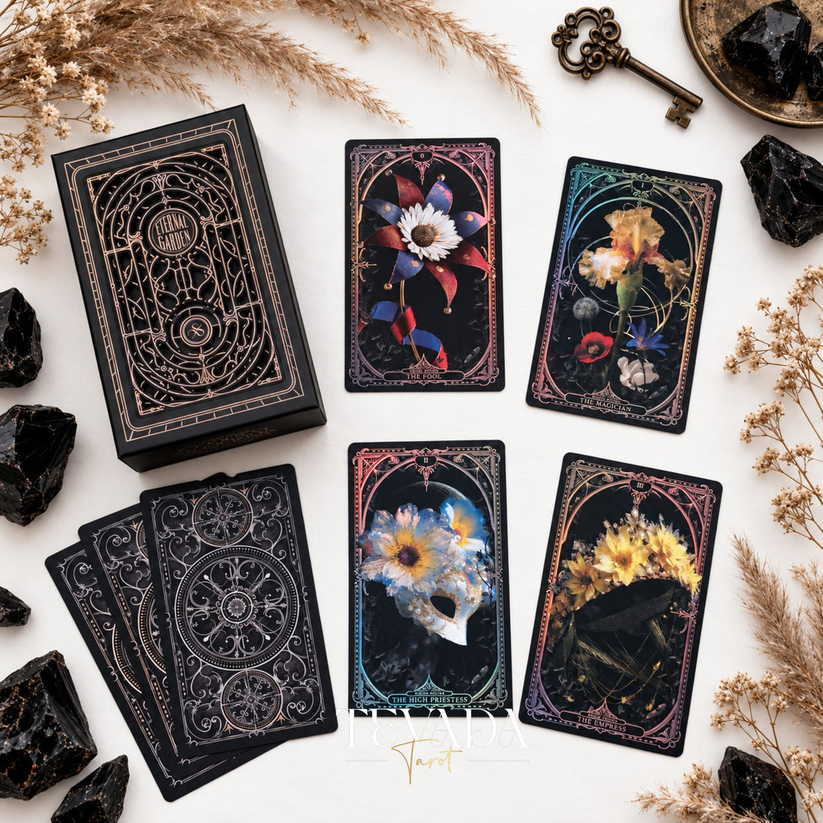 Eternal Garden Tarot Artisan Edition premium floral Indie Tarot Deck for collector readings