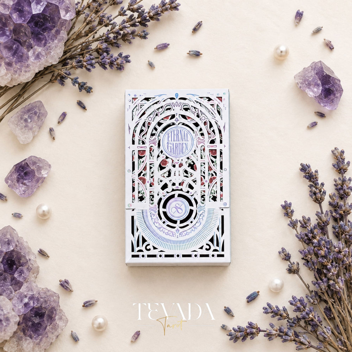 Eternal Garden Tarot Prism Edition holographic floral Indie Tarot Deck for luminous daily pulls