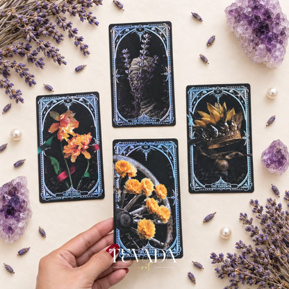 Eternal Garden Tarot Prism Edition holographic floral Indie Tarot Deck for luminous daily pulls