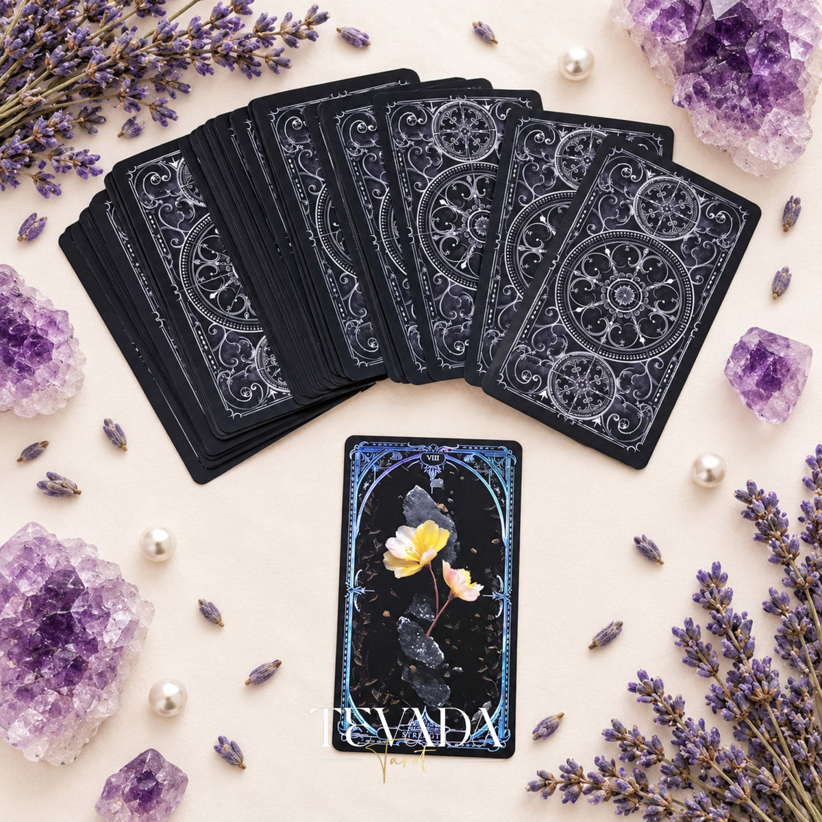 Eternal Garden Tarot Prism Edition holographic floral Indie Tarot Deck for luminous daily pulls