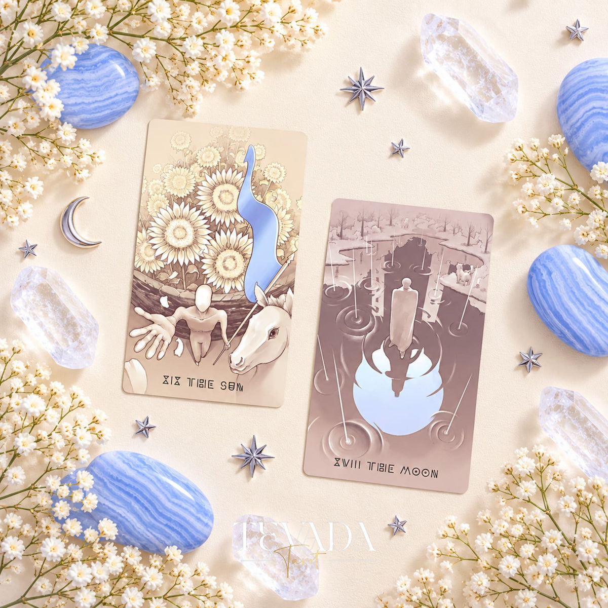 Ethereal Poetry Tarot Limited prismatic Indie Tarot Deck for dreamy daily readings