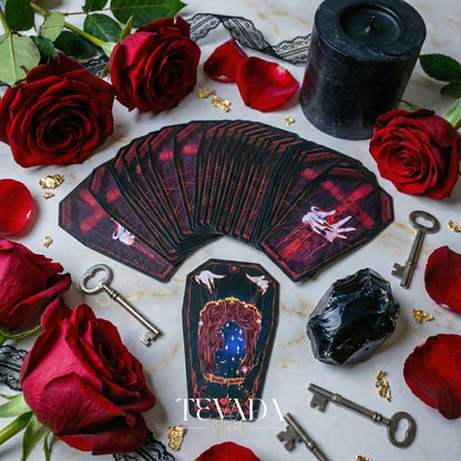 Fate Strings Lenormand Deck featuring gothic marionette art for intuitive divination and destiny work.