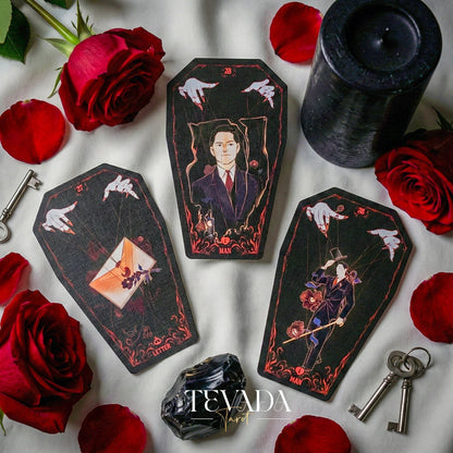 Fate Strings Lenormand Deck featuring gothic marionette art for intuitive divination and destiny work.