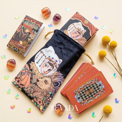 Felinaeon Tarot whimsical cat-woman vintage indie deck for inner child healing and daily tarot reading