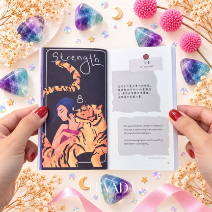 Glimmer City Tarot Deck soft pink hand-painted tarot cards for daily reflection