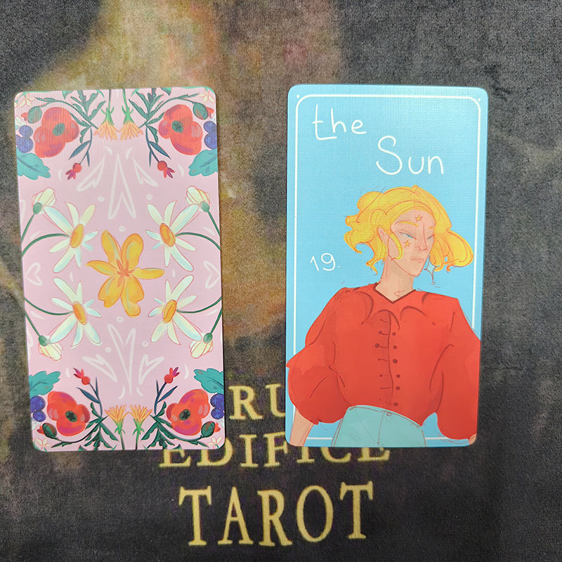 Glimmer City Tarot Deck soft pink hand-painted tarot cards for daily reflection