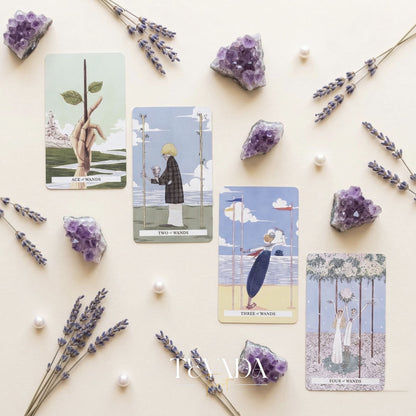 I Am Not a Doll Tarot whimsical puppet style Indie Tarot Cards for shadow work and self reflection.