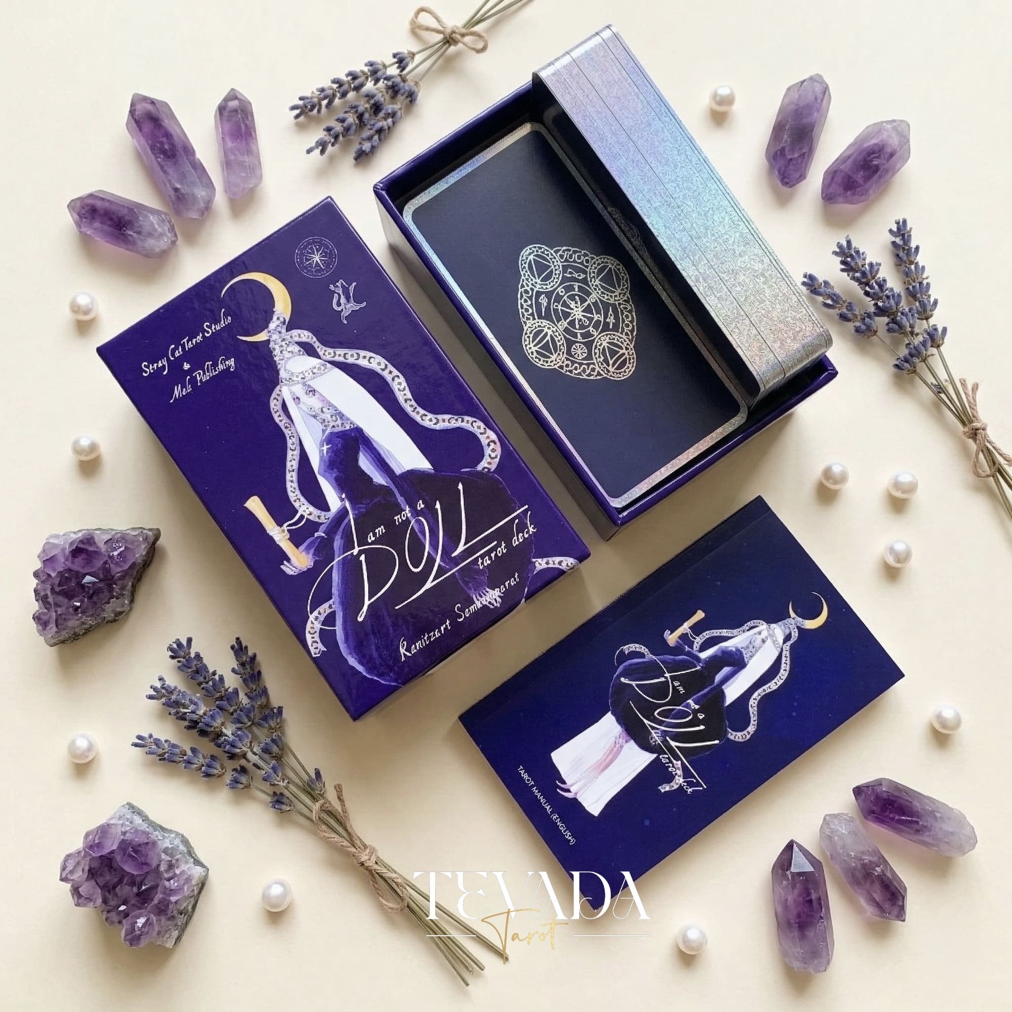 I Am Not a Doll Tarot whimsical puppet style Indie Tarot Cards for shadow work and self reflection.