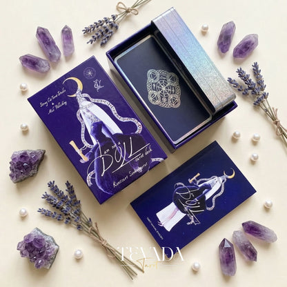 I Am Not a Doll Tarot whimsical puppet style Indie Tarot Cards for shadow work and self reflection.