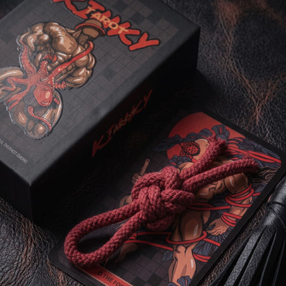 Kinky Tarot dark red-black Indie Tarot Deck for shadow work and self-truth