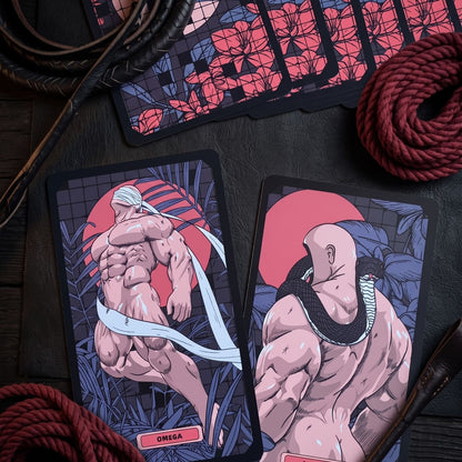 Kinky Tarot dark red-black Indie Tarot Deck for shadow work and self-truth