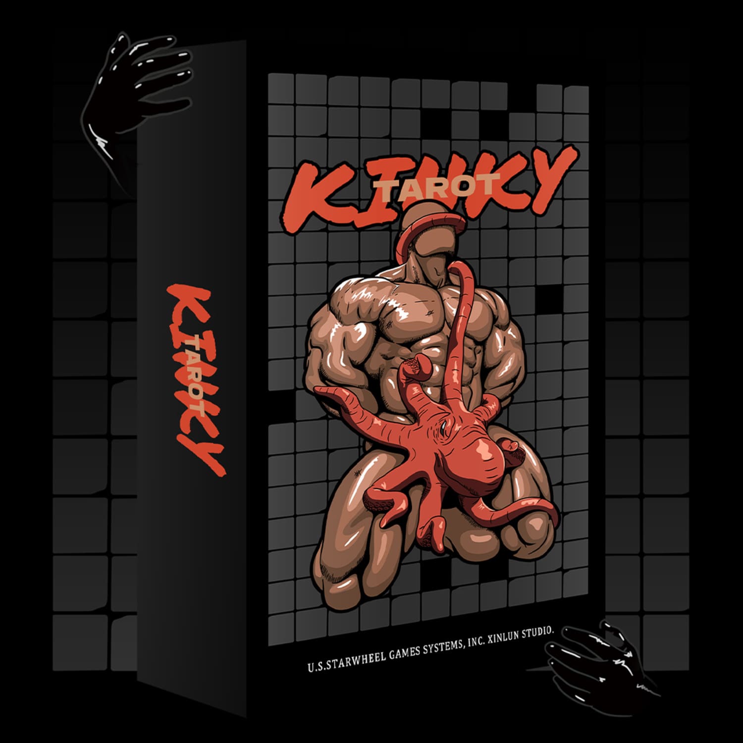 Kinky Tarot dark red-black Indie Tarot Deck for shadow work and self-truth