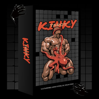 Kinky Tarot dark red-black Indie Tarot Deck for shadow work and self-truth