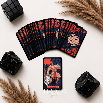 Kinky Tarot dark red-black Indie Tarot Deck for shadow work and self-truth