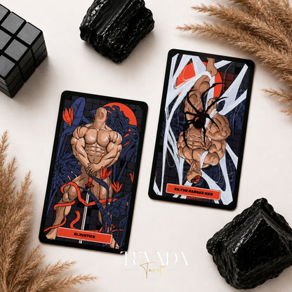 Kinky Tarot dark red-black Indie Tarot Deck for shadow work and self-truth