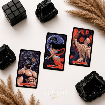Kinky Tarot dark red-black Indie Tarot Deck for shadow work and self-truth