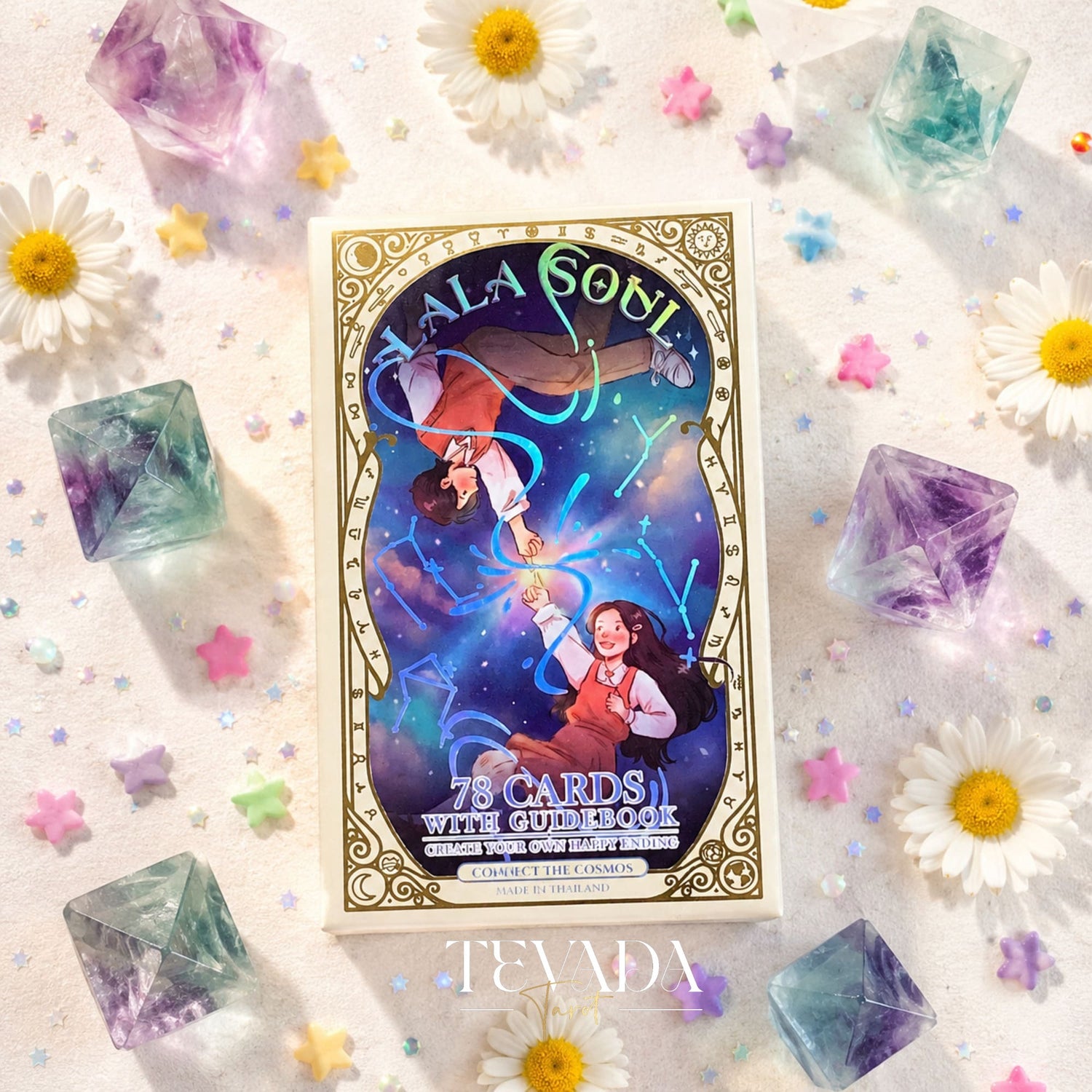 Lala Soul Tarot Deck hand-drawn Thai Indie Tarot Deck for gentle daily reflection