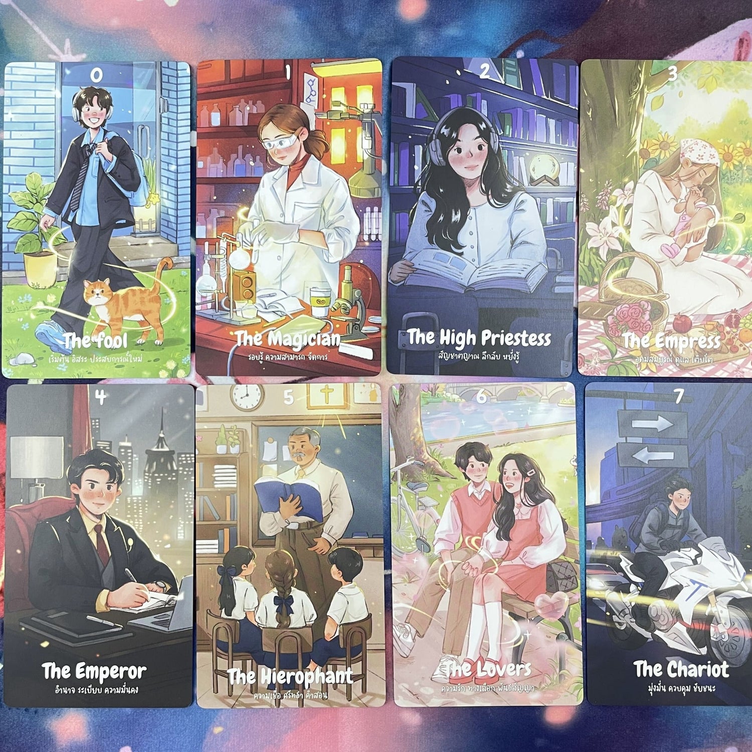 Lala Soul Tarot Deck hand-drawn Thai Indie Tarot Deck for gentle daily reflection