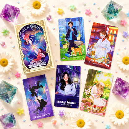 Lala Soul Tarot Deck hand-drawn Thai Indie Tarot Deck for gentle daily reflection