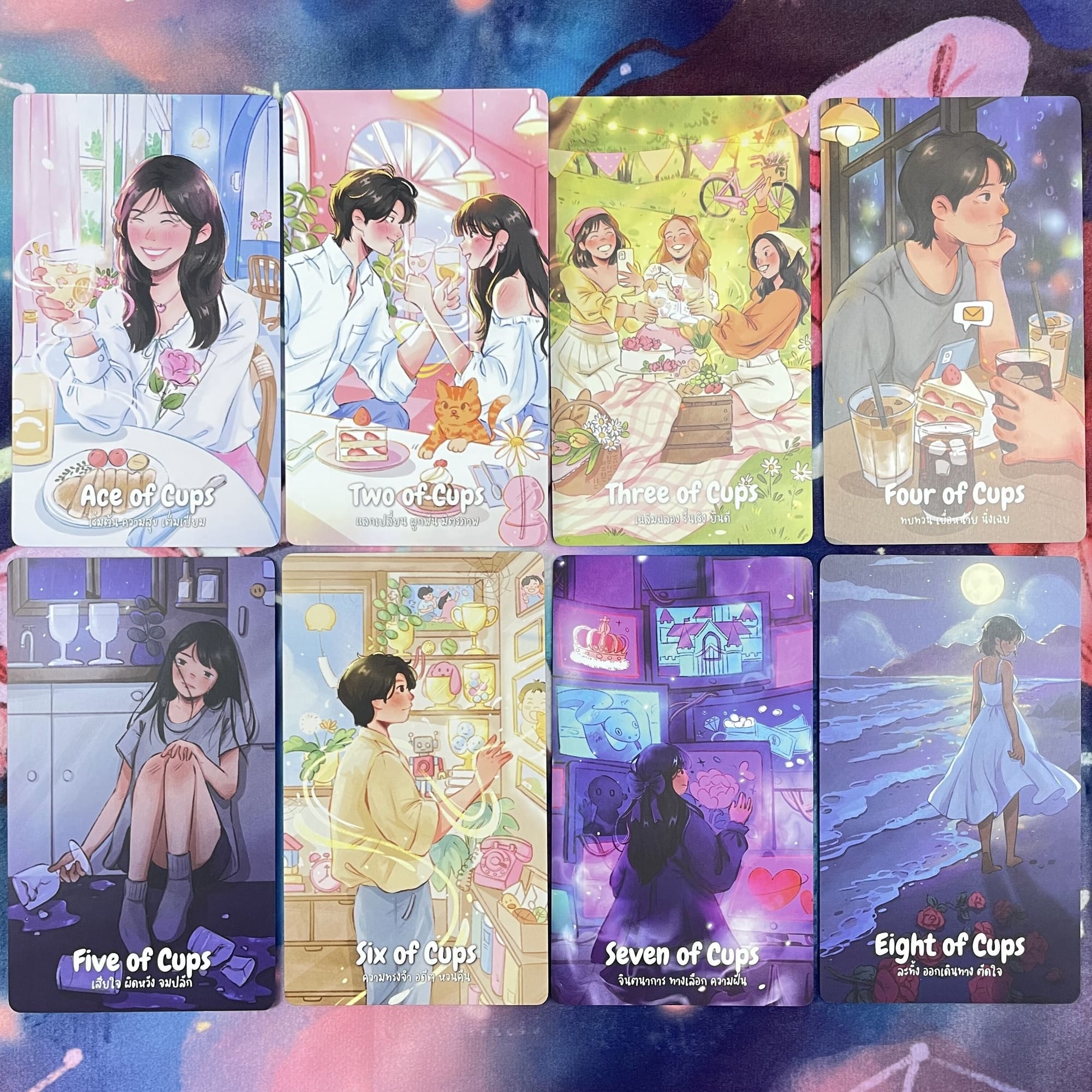 Lala Soul Tarot Deck hand-drawn Thai Indie Tarot Deck for gentle daily reflection