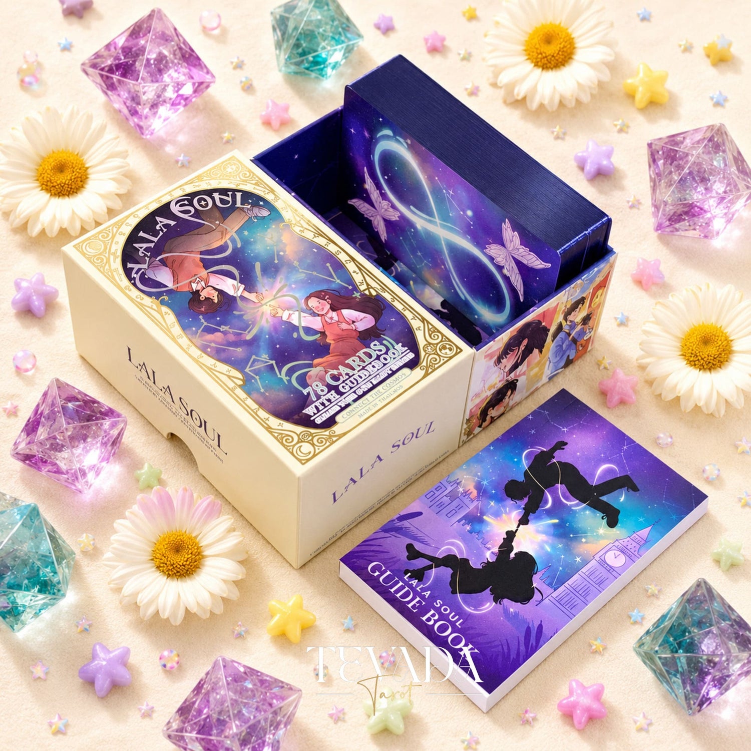 Lala Soul Tarot Deck hand-drawn Thai Indie Tarot Deck for gentle daily reflection