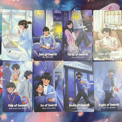 Lala Soul Tarot Deck hand-drawn Thai Indie Tarot Deck for gentle daily reflection