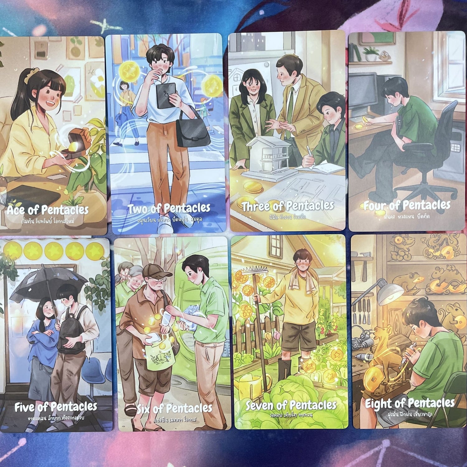 Lala Soul Tarot Deck hand-drawn Thai Indie Tarot Deck for gentle daily reflection