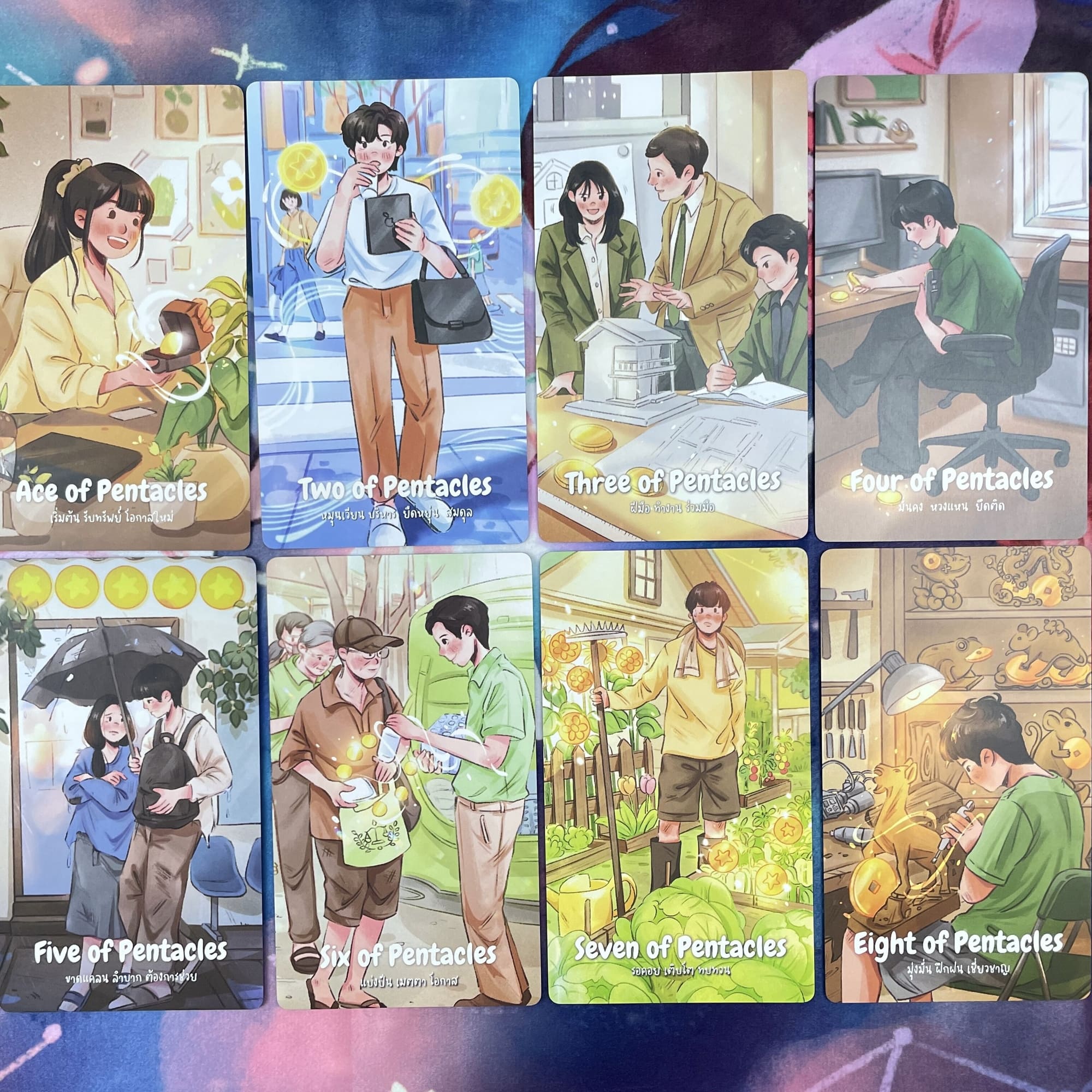 Lala Soul Tarot Deck hand-drawn Thai Indie Tarot Deck for gentle daily reflection