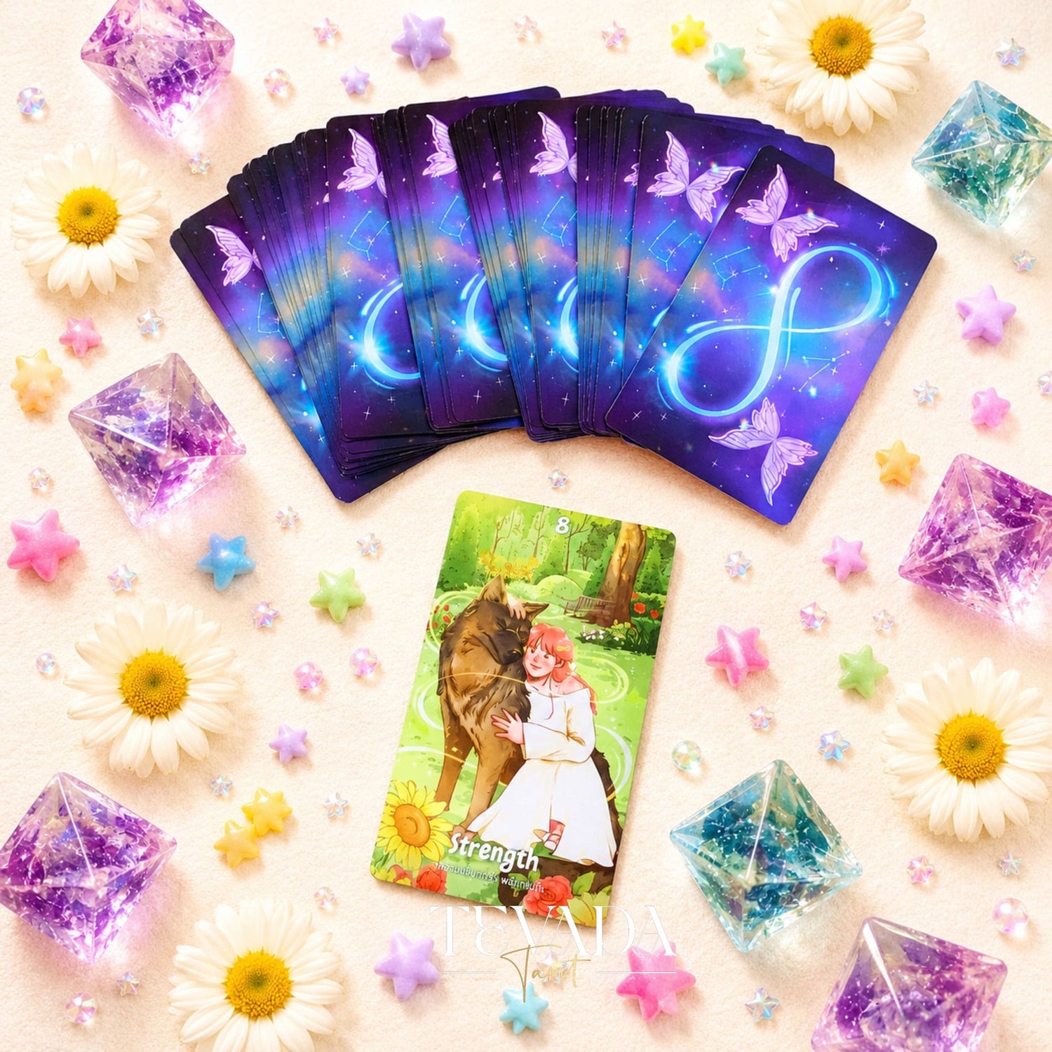 Lala Soul Tarot Deck hand-drawn Thai Indie Tarot Deck for gentle daily reflection