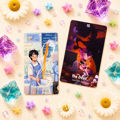 Lala Soul Tarot Deck hand-drawn Thai Indie Tarot Deck for gentle daily reflection