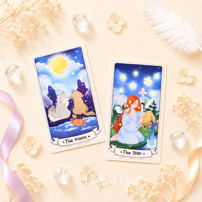 LaLunar Fortune Tarot Deck pastel Thai artist cards for gentle love readings