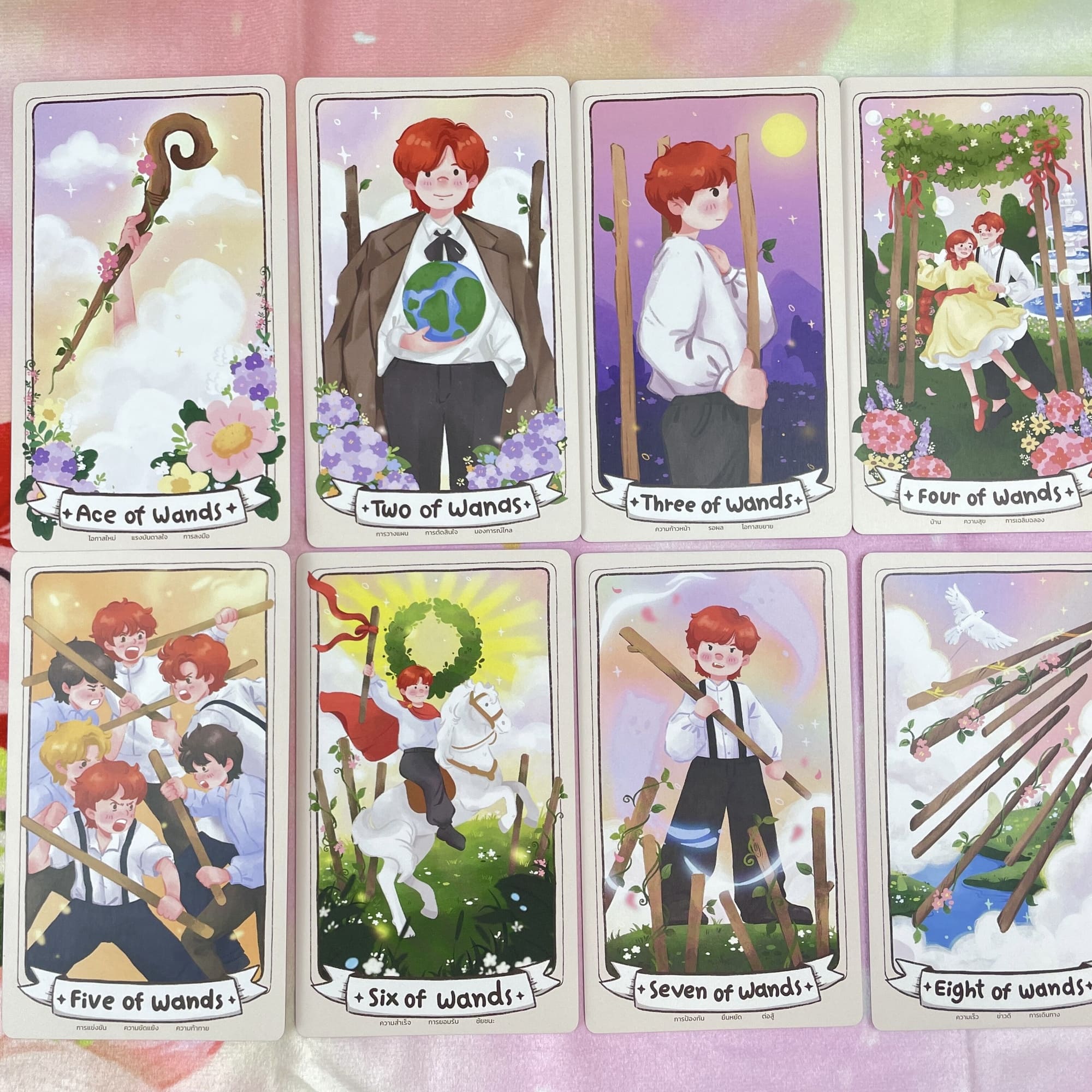 LaLunar Fortune Tarot Deck pastel Thai artist cards for gentle love readings