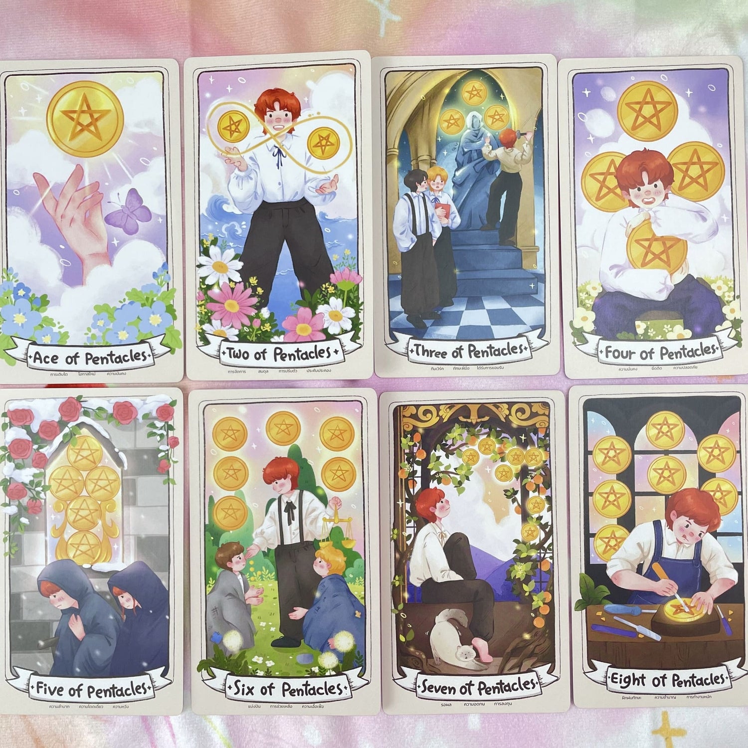 LaLunar Fortune Tarot Deck pastel Thai artist cards for gentle love readings