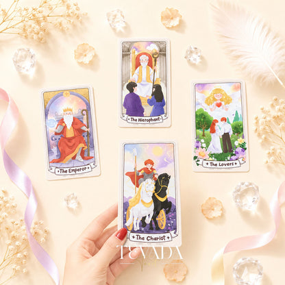 LaLunar Fortune Tarot Deck pastel Thai artist cards for gentle love readings