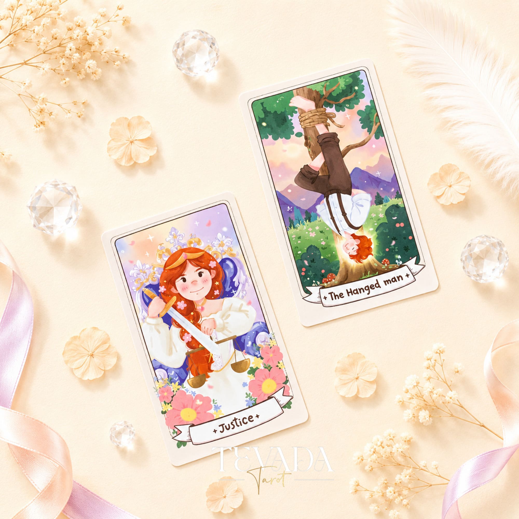 LaLunar Fortune Tarot Deck pastel Thai artist cards for gentle love readings