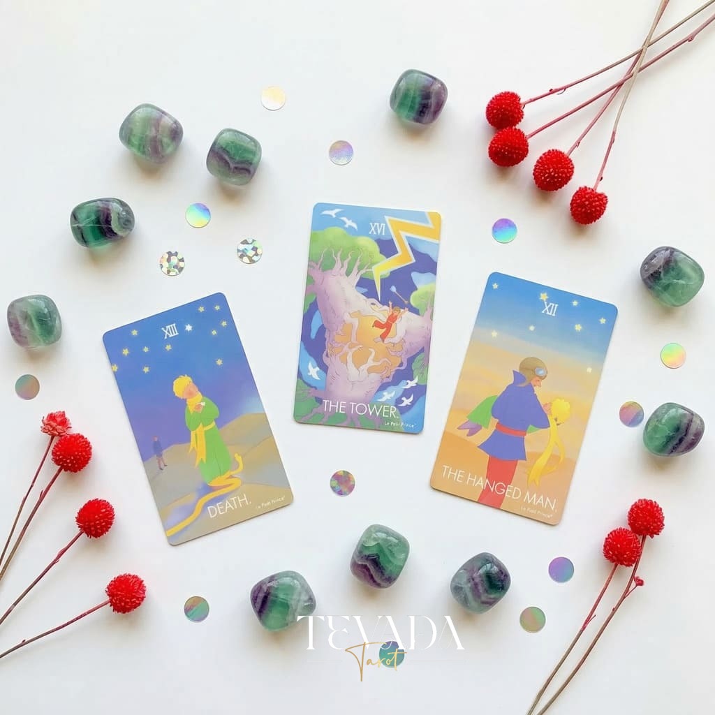 Tarot Deck de Le Petit Prince Luna, las caprichosas cartas del Tarot Indie del Principito para la curación y la autorreflexión.