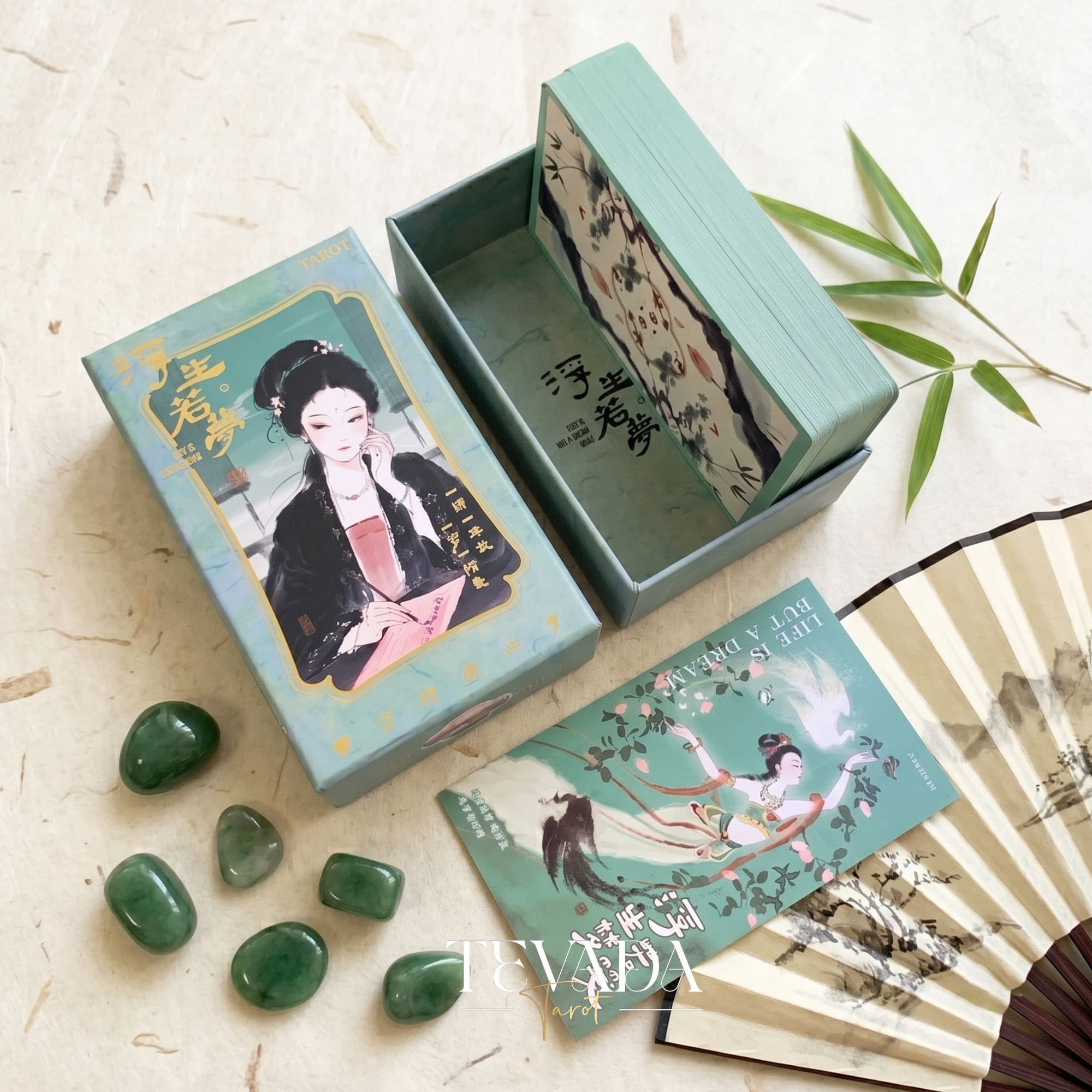 Life Is But A Dream Tarot traditional Chinese ink art tarot deck for emotional reflection and daily reading