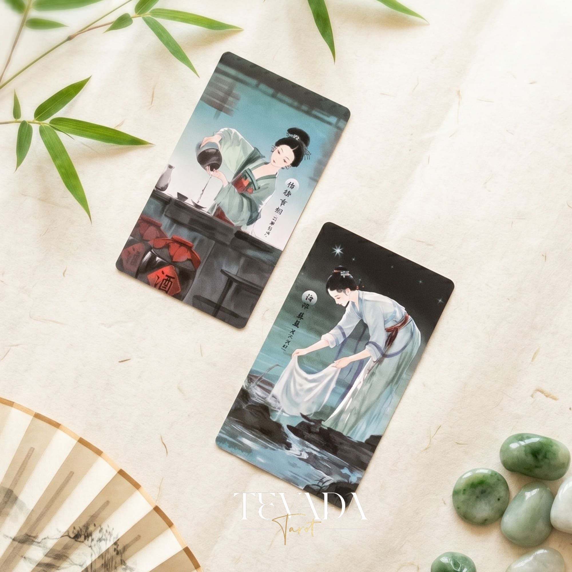 Life Is But A Dream Tarot traditional Chinese ink art tarot deck for emotional reflection and daily reading