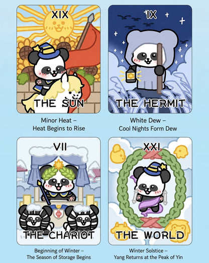 Magic Panda Tarot whimsical pocket-size card set for inner child healing and gentle daily reflection